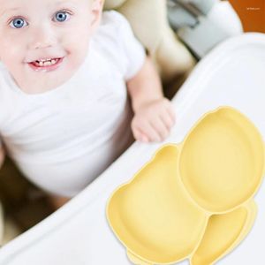 Besteksets Kinderen Draagbare Dinerborden Antislip Babyvoeding Gerechten Milieuvriendelijke Niet-giftig Smaakloze Kwaliteit Sucker Servies