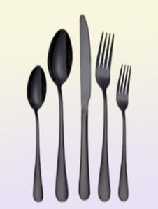 Flatware sets meer keuzes 5pcsSet 4pcsset roestvrijstalen set grade zilverwerk bestek gebruiksvoorwerpen omvatten messenvork lepelflatwar5802559