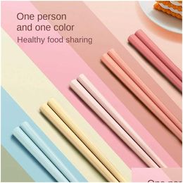 Flatware sets nieuw De kleur is exclusief voor één persoon en eetstokjes legering chopsticks maaltijd meer gezond
