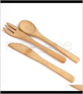 Couverts Vaisselle 16Cm Couverts En Bambou Naturel Couteau Fourchette Cuillère Camping En Plein Air Vaisselle Ensemble Outils De Cuisine 3Pcsset Uogfi 2W9256475