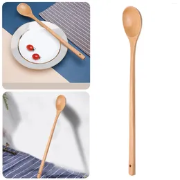 Ensembles de couverts cuillère en bois fourchette cuisine ustensiles de cuisine outils soupe cuillère à café vaisselle ensemble de robe rustique