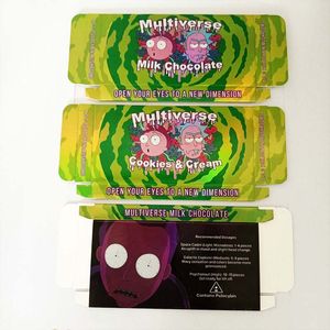 Saveurs Boîtes d'emballage de 3 barres de chocolat multivers avec 15 moules compatibles Biscuits au lait Boîte à crème Chocolats aux champignons Emballage Boîtes d'emballage