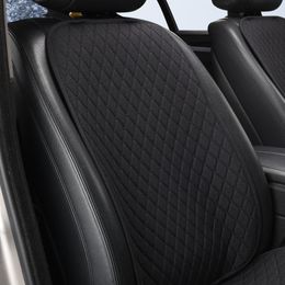 Housse de protection en lin pour siège avant de voiture, tapis antidérapant universel pour intérieur de voiture, camion, Suv et Van