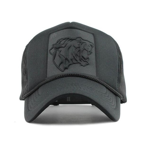 FLB Hip Hop negro estampado de leopardo gorras de béisbol curvadas verano malla Snapback sombreros para Mujeres Hombres gorra de camionero 201027256J