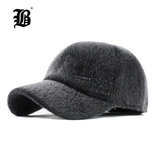 [FLB] Casquettes de baseball chaudes pour hommes d'hiver avec oreillettes papa chapeaux chauds papa cadeaux garder au chaud chapeaux mâle os Snapback chapeau réglable F171 J1225