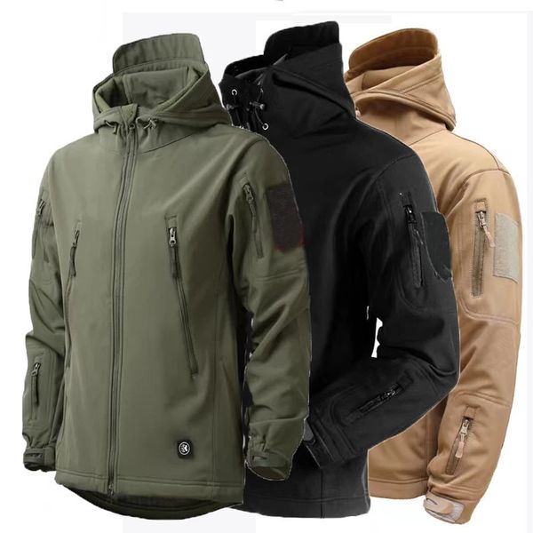 Polaire Automne Militaire Hommes Vestes Étanche Pêche Chasse Randonnée Camping Escalade Hiver Survêtements Manteau Thermique Automne S-5XL 240301