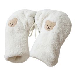 Fleece handmof voor babyscooter Stijlvolle handhandschoenen met beermotief voor kinderen 231221