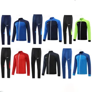 Polaire Hommes Survêtements Demi Zip Up Deux Pièces Designer Tech Sportswear Casual Mode Séchage Rapide Costume Entraînement Jogger Épais Piste Vêtements Taille 2XL