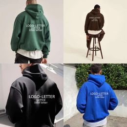 Fleece warme rep hoodie ontwerper hoodies grafische heren vrouwen hoody voor mannen dames kleding ontwerper zwart groen bruin blauw witte hoodie xatclothing