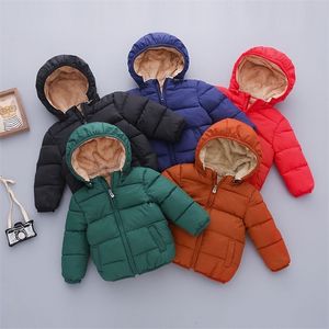 Polaire hiver Parkas enfants vestes pour filles garçons chaud épais velours enfants manteau bébé vêtements de bébé pardessus LJ201017
