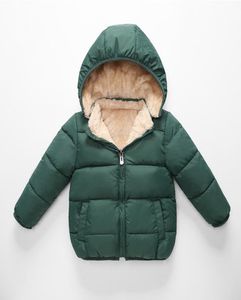 Fleece Winter Parkas Kids Vestes pour filles garçons chauds épais velours enfants039 manteau bébé vêtements d'expansion