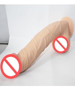FleshBlack Waterdichte 31 cm zachte penis verlengd enorme dildo met zuignappen vrouwelijke masturbatie penis volwassen spel speeltjes voor w3914315