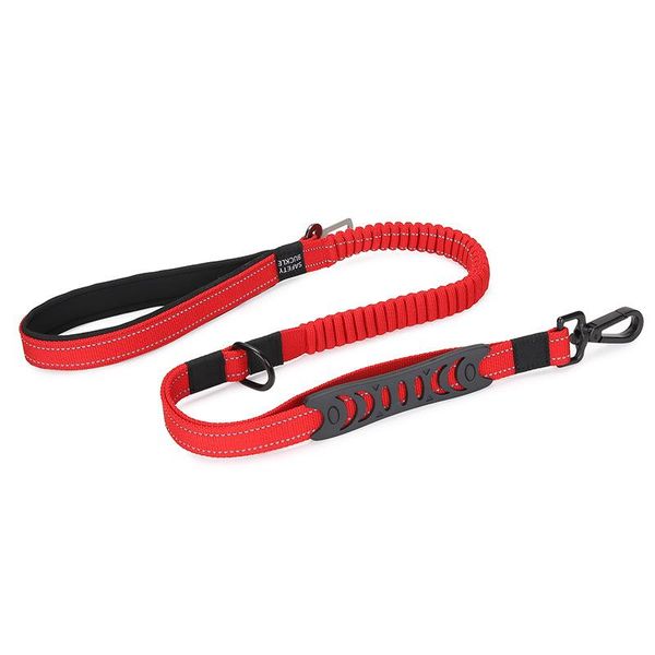 Flex Pet Laisse/Laisse/Ceinture Chien Ceinture de sécurité pour voiture Ceinture de sécurité élastique Chiot Grand Petit Moyen Chiens Laisse Laisse Corde Sangle Husky Colliers Laisse