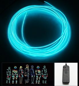 Bande lumineuse Led Flexible, 10 couleurs, pour Tube de câble métallique EL de 300CM, lumière froide néon, décoration de fête automobile avec onduleur 12V