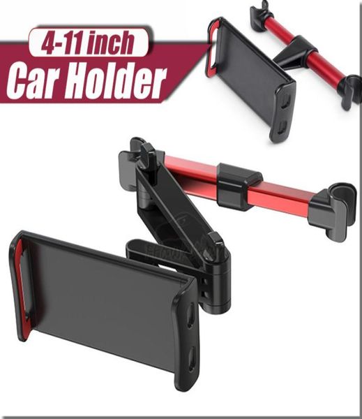 Flexible rotatif à 360 degrés pour iPad, oreiller de voiture, support de téléphone portable, support de tablette, siège arrière, support de montage pour appui-tête 511 pouces 1166056