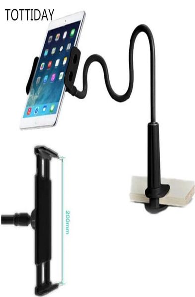 Porte-tablette de tablette de téléphone de bureau flexible pour iPad mini Samsung pour lit paresseux tablette pc stands pour iPhone Xs max big phone9933330