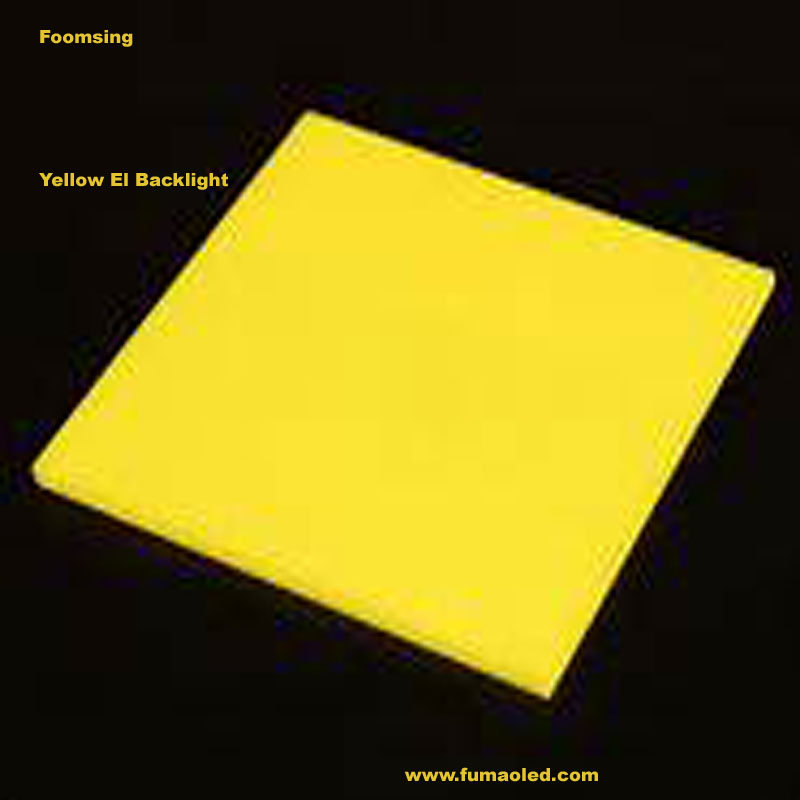 Panneau lumineux Flexible en papier El, panneaux lumineux fins, papier rétro-éclairé A4, couleur jaune + onduleur 12v