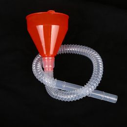 embudo de manguera flexible, embudo de plástico, embudo de tubería de guía extendida