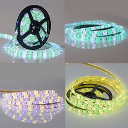 Bande lumineuse LED flexible, DC 12V RGB, Double rangée, haute luminosité, SMD5050, 600 LED, étanche IP65, 5m, éclairage pour lampes d'extérieur