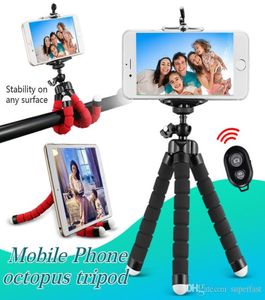 Flexibele Octopus Statief Telefoonhouder Universele Stand Beugel Voor Mobiele Telefoon Auto Camera Selfie Monopod met Bluetooth Afstandsbediening Shutte1323646