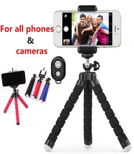 Flexibele Octopus Tripod Telefoonhouder Universal Stand Bracket voor mobiele telefooncamera Selfie Monopod met Bluetooth Remote Shutte9054879