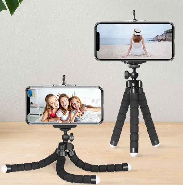SUPPORT DE TRIPODE DE TRIPODE DE TRIPODE SOUPIDE SUPPORT SUPPORT UNIVERSAL POUR PHONE CLIQUE Caméra de voiture Selfie Monopod avec obturateur à distance Bluetooth 2021