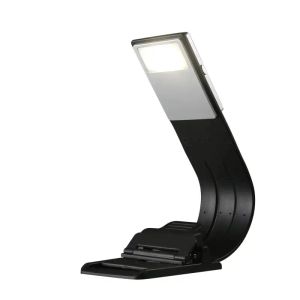 Flexible Reading USB Light LED Bedroom Three Light Color Book Light Clip Portable USB Rechargeable E-book Clip-on Night Reading Lamp LL