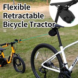 Tracteur à vélo rétractable flexible Route routière en plein air Route de remorque ROPE Parent Child 240412