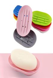 plats de savon en silicone flexible Anti-dérapage Plaque de savon Plate de savon de moule à étanche.