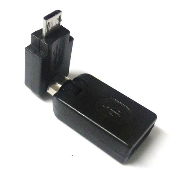 Angle de pivotement Flexible type micro-B 5 broches USB mâle vers connecteur femelle de type A