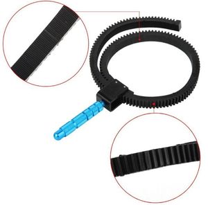 Flexibele zoomlens Gear Ring Riem Volg Focus W / Metal Grip Hand voor DSLR Camera Cannon 5D2 5D3 Groothandel