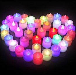 Velas LED sin llama parpadeantes, lámpara de luz, luz de té LED impermeable, funciona con pilas, Navidad, vacaciones, boda, hogar, decoración de San Valentín