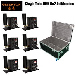 Flightcase 6in1 Verpakking Single Nozzle Stage Co2 Jet Machine Kolom Jetrichting Omschakelbaar 1M5M Jethoogte DMX512 2CH ControlM4009184
