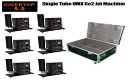 Flight Case 6in1 emballage buse unique étape Co2 Jet Machine colonne Jet direction commutable 1M5M hauteur de Jet DMX512 2CH ControlM5405436