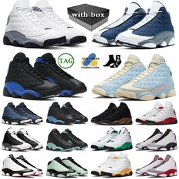 Flint 13 13s XIII con caja 2023 Hombres Zapatos de baloncesto Lobo Gris Lucky Green Chicago Él consiguió el juego Hyper Royal Wheat Hombres Mujeres Zapatillas de deporte Entrenadores