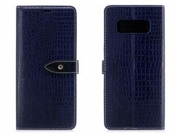 Flip Cover voor Samsung Galaxy Note 8 Case Luxe Lederen Alligator Lederen Krokodil Huid voor Samsung Note 8 Note8 Case