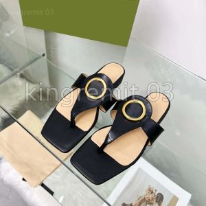 Sandales flip concepteur Femmes Blondie flops en cuir Sandale Classic Summer Slides Fashion Mules Beach Slippers 75973