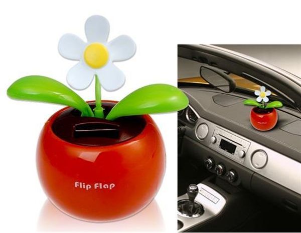 Flip-flap Solar Flower - Naranja Añade un toque bonito a tu coche