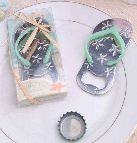 Flip Flop Bottle Openers Favores de boda Favores de la playa Abrices de la fiesta de novia Favores de la fiesta del color de color azul Abreador74919996