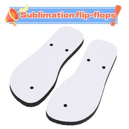 Flip-flops sublimatie blanco slipper rubberen strand schoenen creatieve slippers huis slippers verdikte warmte druk flip flops diy geschenken