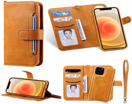 Flip Folio Case pour iPhone 12 Mini 11 Pro Max XR XS X 7 8 Plus portefeuille en cuir détachable Case magnétique COUVERTURE MAGNÉTIQUE5808892