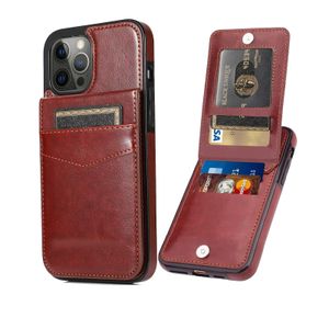Funda tipo billetera de cuero con tapa magnética para iPhone 15 Pro Max 14 13 12 11 XR XS 8 7, funda protectora resistente con soporte