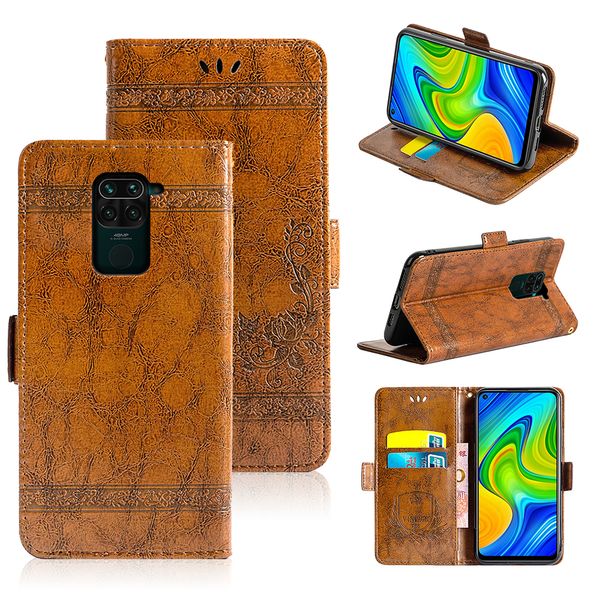 Fundas tipo billetera de cuero con tapa para Xiaomi Redmi 9 10 9A 9C 9i 8A 7A 6A 5A 4A 5 Plus Note 10 9S 8T 8 7 6 5 4X Pro POCO C31 Retro Phone Cover