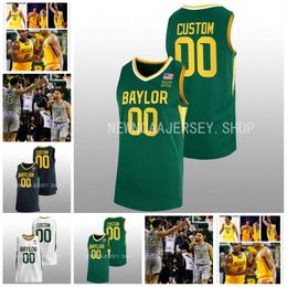 Maillot de basket-ball personnalisé Baylor Bears Flo Thamba cousu 1 Keyonte George LJ Cryer Adam Flagler Jalen Bridges Langston Love Baylor maillots