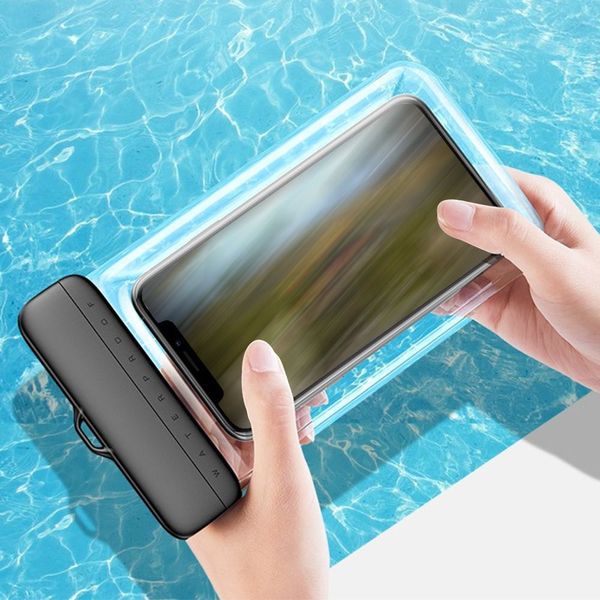 Airbag flotante para la pantalla táctil de buceo de playa bolsita para teléfono móvil bolsa de teléfono impermeable