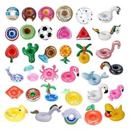 Porte-tasse flottante Bague de natation d'eau Toys Party Boats de boisson bébé Pool Iatable Brink Tolders Bar Beach Coasters FY4895 1226 2024