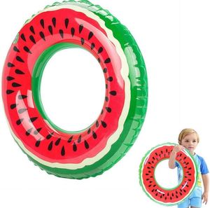 Drijvende opblaasbare zwemmen ringen zwemmen buis water zwembad sport buizen pvc air inflatie speelgoed voor volwassen kinderen fruit matras drijft groothandel groothandel