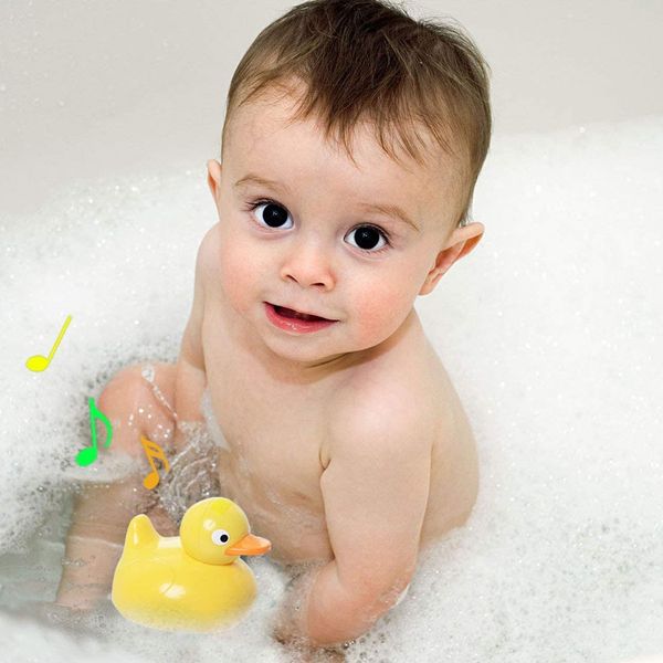 Floating Yellow Bath Duck Bathtime Altoparlanti Bluetooth wireless impermeabile IPX6 altoparlante stereo iduck per bambini bagno Smart Ducks baby MP3 Playing Tool gadget