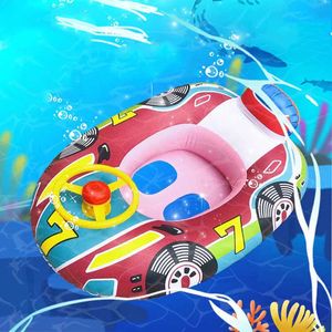 Flotteurs Tubes siège de jeu gonflable pour bébé bateau flottant anneau de natation pour enfants accessoires eau divertissement piscine jouets P230612