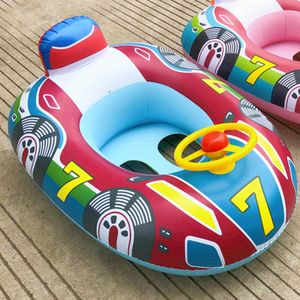 Flotteurs Tubes siège flottant gonflable forme de voiture bébé enfants anneau de bain accessoires piscine intéressante jouets P230612